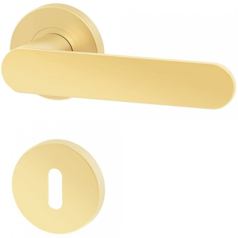 Manere usi DORO ( COMFY ) auriu mat cu rozeta cheie