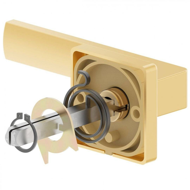 Manere usi ERGO auriu mat cu rozeta cheie