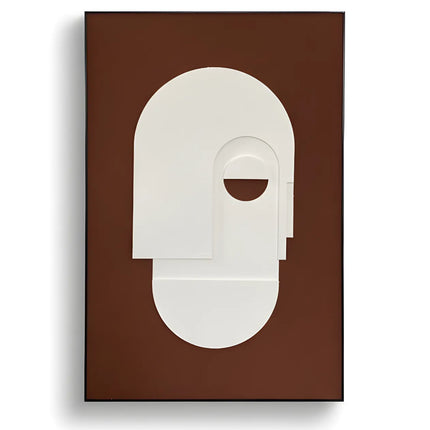 Tablou abstract cu relief geometric – 120×80 cm | Olivy