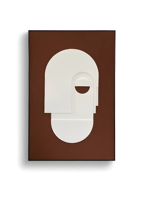 Tablou abstract cu relief geometric – 120×80 cm | Olivy