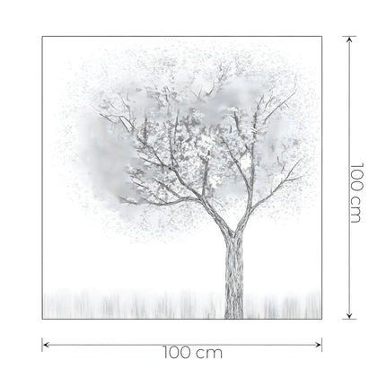 Tablou cu copac auriu în relief – 100×100 cm | Olivy