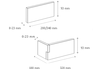 Element Colt Decorativ Madera 4 Beton (0.93ml), Stegu