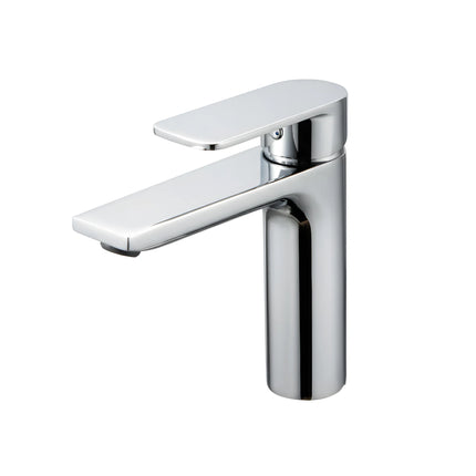 Baterie lavoar modernă Crom Lucios – design contemporan cu linii curate, alamă solidă