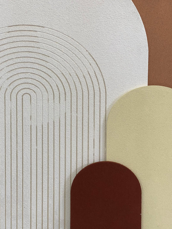 Tablou geometric cu relief – 80×60 cm | Olivy