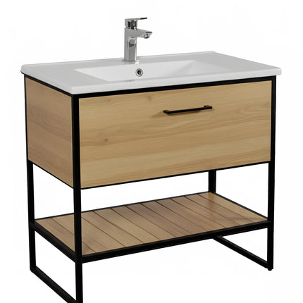 Mobilier baie pe pardoseală Loft Scandi Seville – Design Nordic