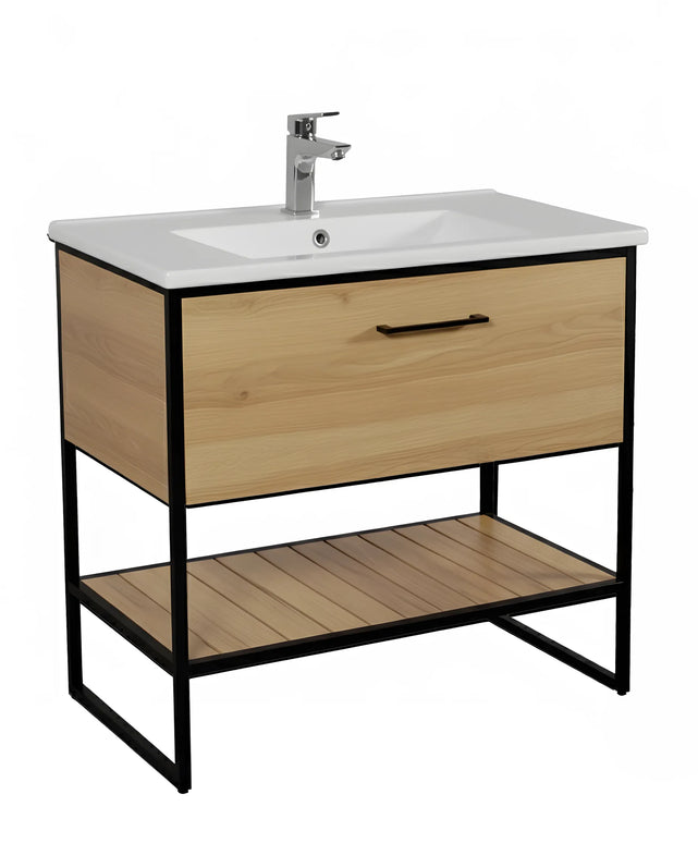 Mobilier baie pe pardoseală Loft Scandi Seville – Design Nordic