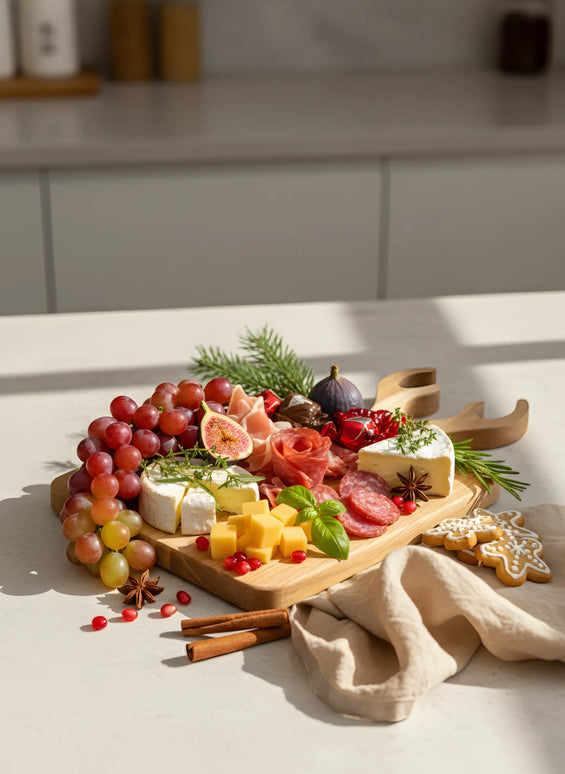 Tocător din lemn, formă decor ren, 19x32 cm – Olivy