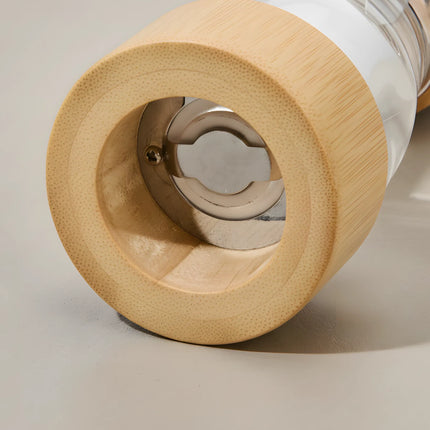 Râșniță sare din lemn și acril, mecanism reglabil, 16.5×6 cm