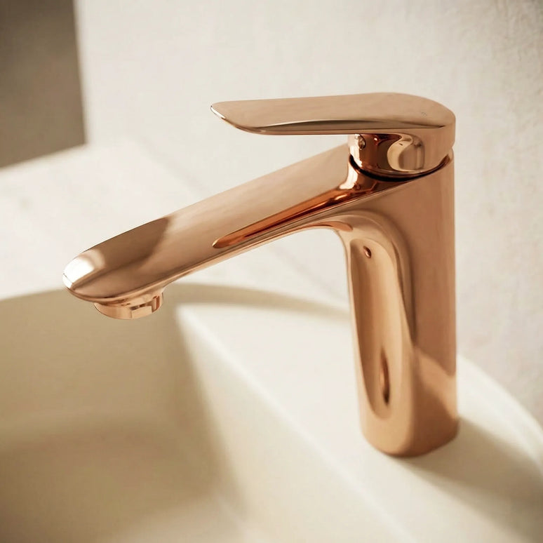 Baterie lavoar – Colecția Rinel – Rose gold