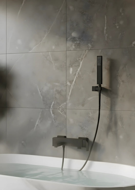 Set duș complet și cada – coloana de duș cu baterie, cap fix de cada