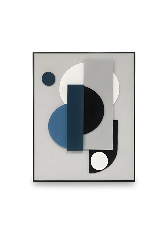 Tablou abstract geometric în relief – 60×80 cm | Olivy