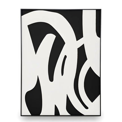 Tablou abstract texturat alb-negru – 80×60 cm | Olivy