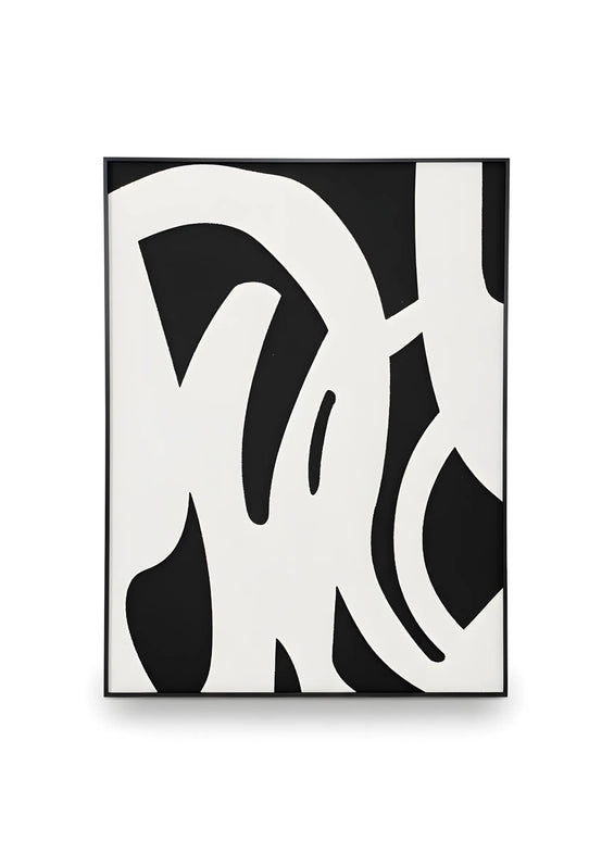 Tablou abstract texturat alb-negru – 80×60 cm | Olivy