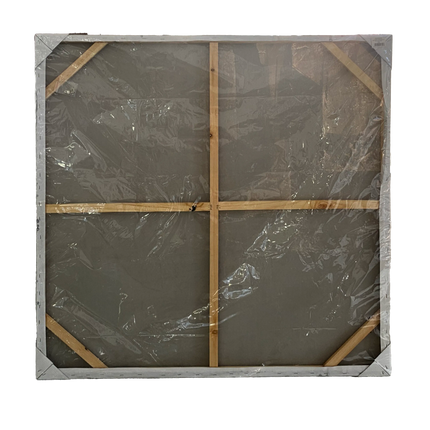 Tablou abstract cu accente aurii – 100×100 cm | Olivy