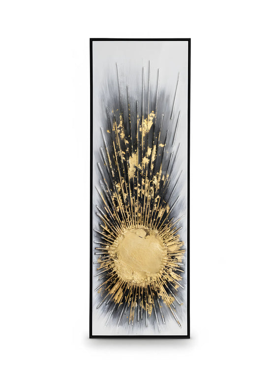 Tablou decorativ cu soare abstract – 50 × 150 cm | Olivy