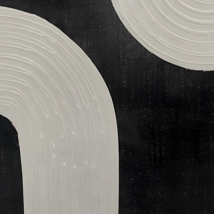 Tablou abstract monocrom 60×80 cm – alb-negru | Olivy