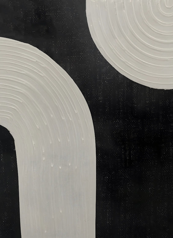 Tablou abstract monocrom 60×80 cm – alb-negru | Olivy