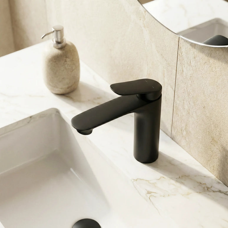 Baterie lavoar – Colecția Rinel – Negru mat