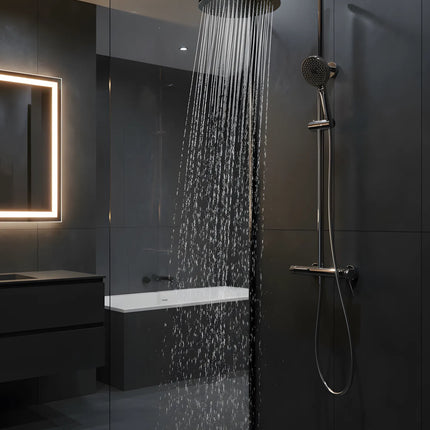 Set duș din alamă cu cioc de cadă integrat – Design premium