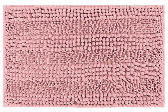 Covoras baie, SANITARY, Microfibra, 45x70 cm, Roz , Dreptunghiular