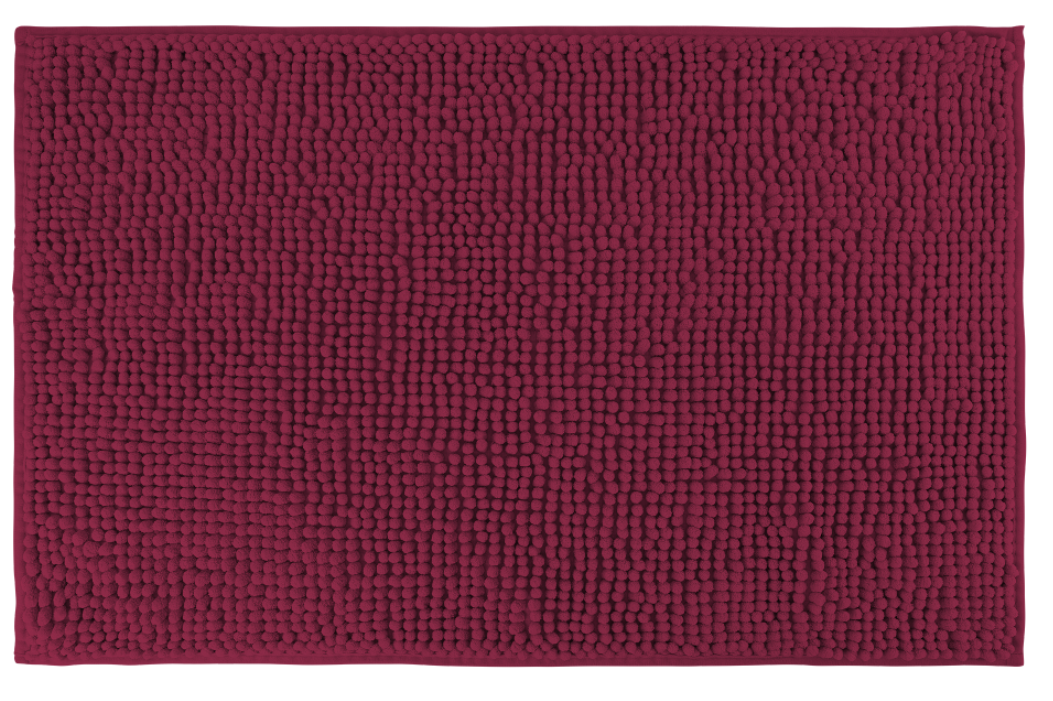 Covoras baie, SANITARY, Microfibra, 45x70 cm, Visiniu , Dreptunghiular