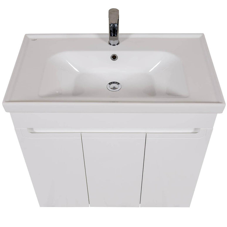 Set baie Omega – mască pe pardoseală cu lavoar ceramic