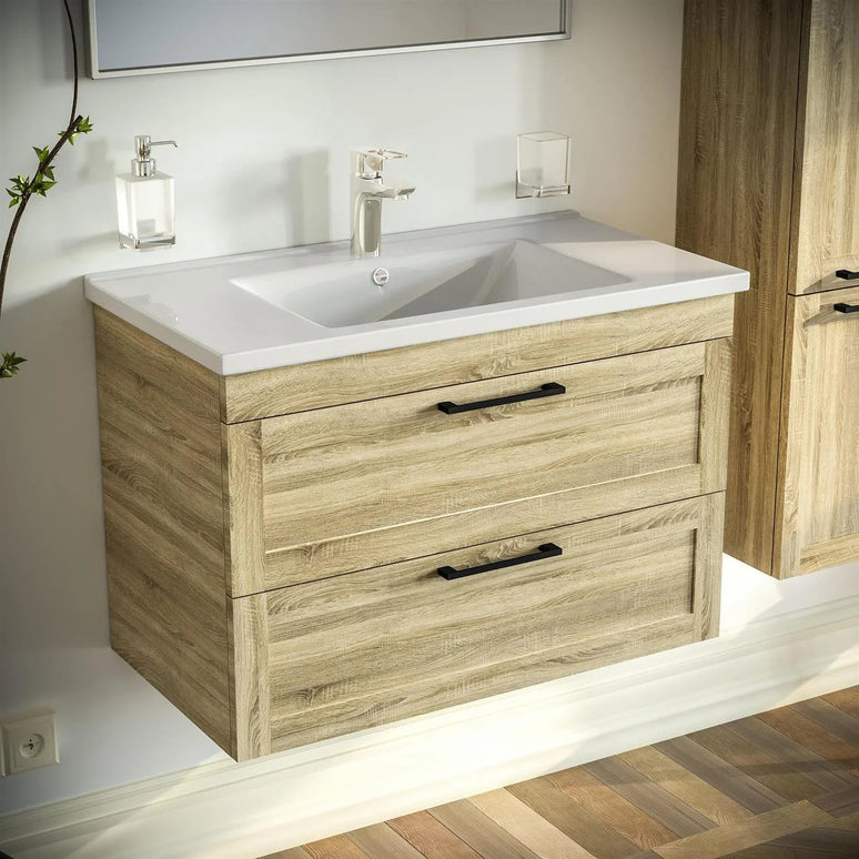 Mobilier de baie suspedat Inari, Oak Nebraska