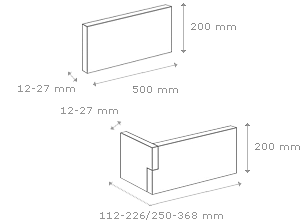 Element Colt Decorativ Creta 3 Beton (0.96mp), Stegu