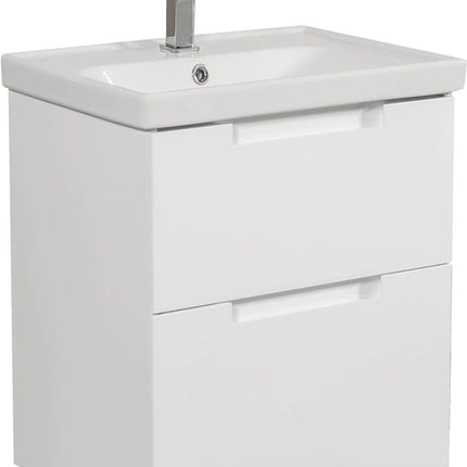 Mobilier de baie suspendat Infinity, Alb
