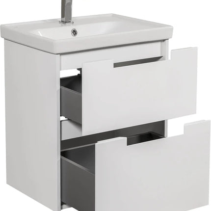 Mobilier de baie suspendat Infinity, Alb