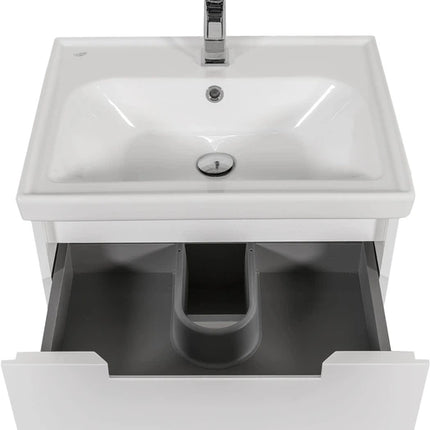 Mobilier de baie suspendat Infinity, Alb
