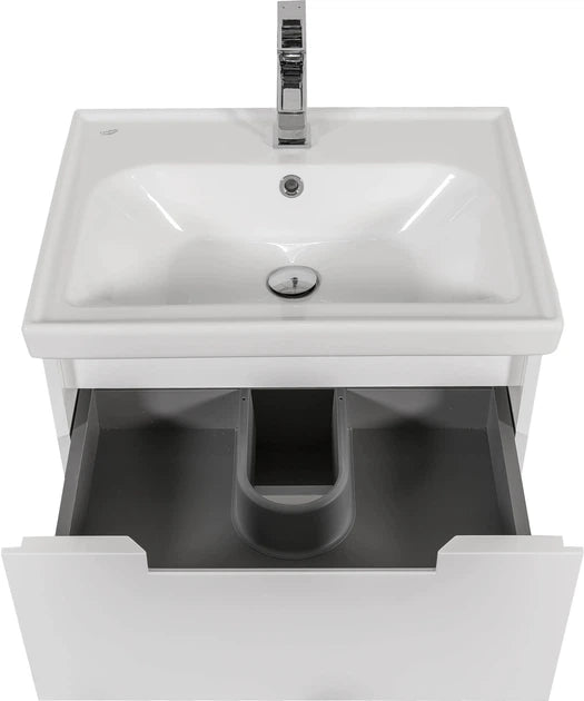 Mobilier de baie suspendat Infinity, Alb