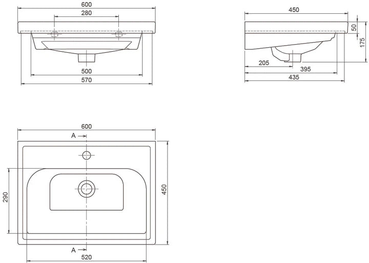 Mobilier de baie suspendat Infinity, Alb