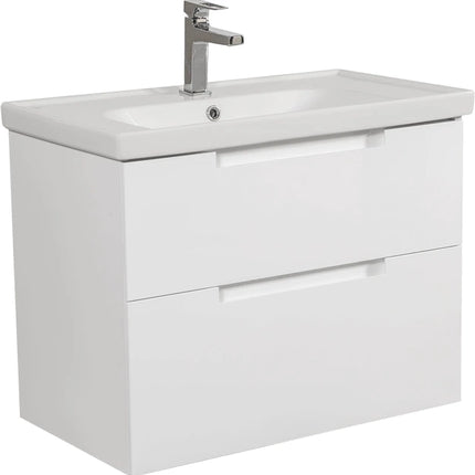 Mobilier de baie suspendat Infinity, Alb