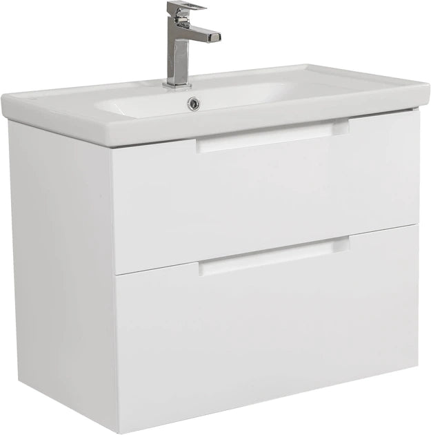 Mobilier de baie suspendat Infinity, Alb