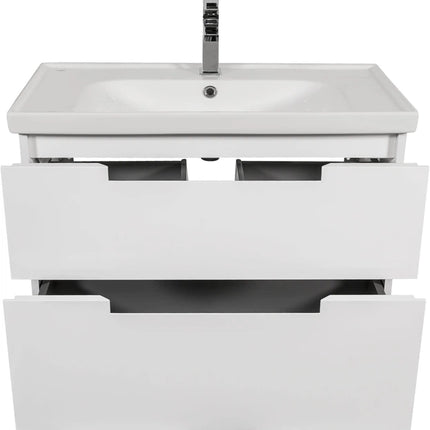 Mobilier de baie suspendat Infinity, Alb