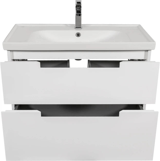 Mobilier de baie suspendat Infinity, Alb