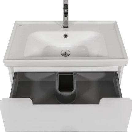 Mobilier de baie suspendat Infinity, Alb