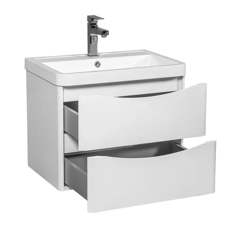Mobilier de baie suspendat Vista, Alb