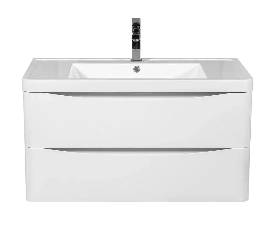 Mobilier de baie suspendat Vista, Alb