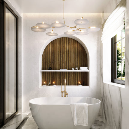 Cadă din compozit albă lucioasă Greenland