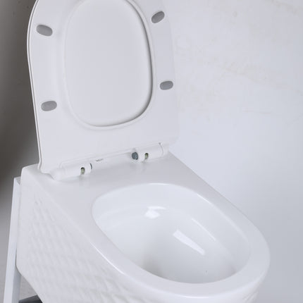 Vas WC Modern  Alb Lucios  3D