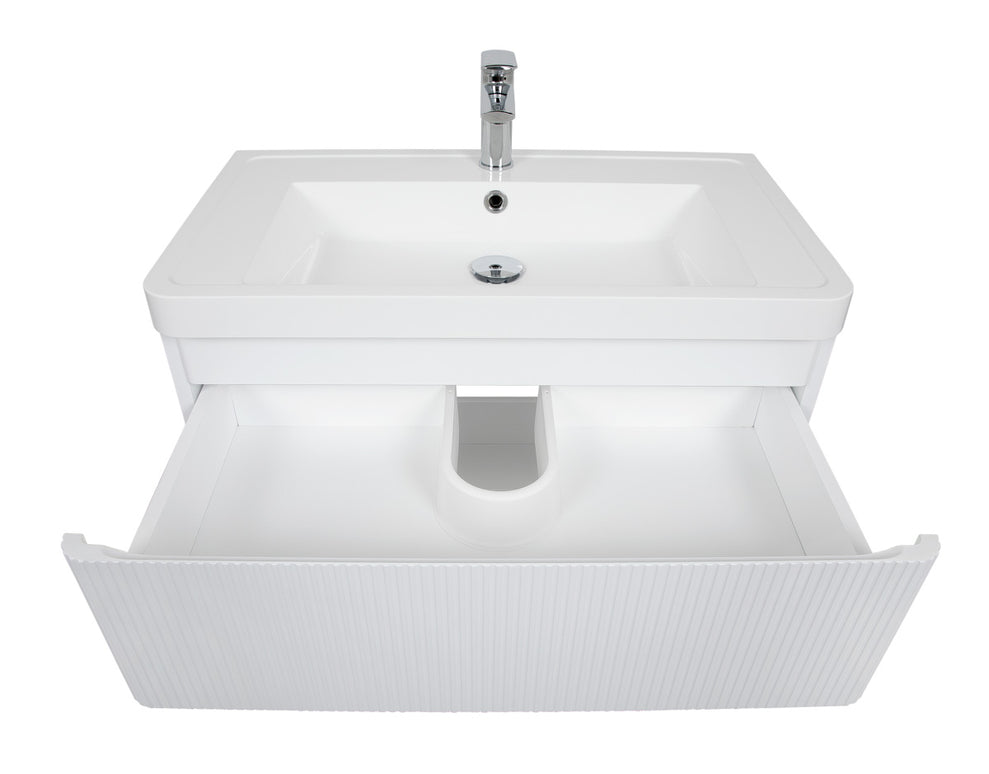 Mobilier de baie suspendat Accent Lux alb
