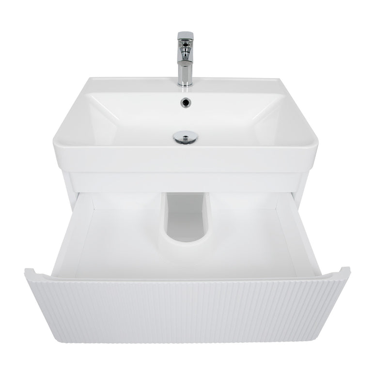Mobilier de baie suspendat Accent Lux alb