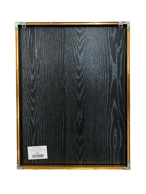 Tablou abstract cu accente albastre și glitter – 80×60 cm | Olivy