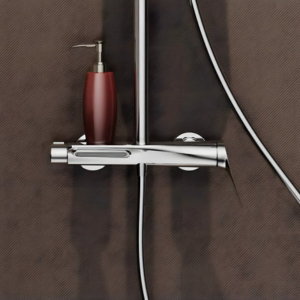 Set duș din alamă cu cioc de cadă integrat – Design premium