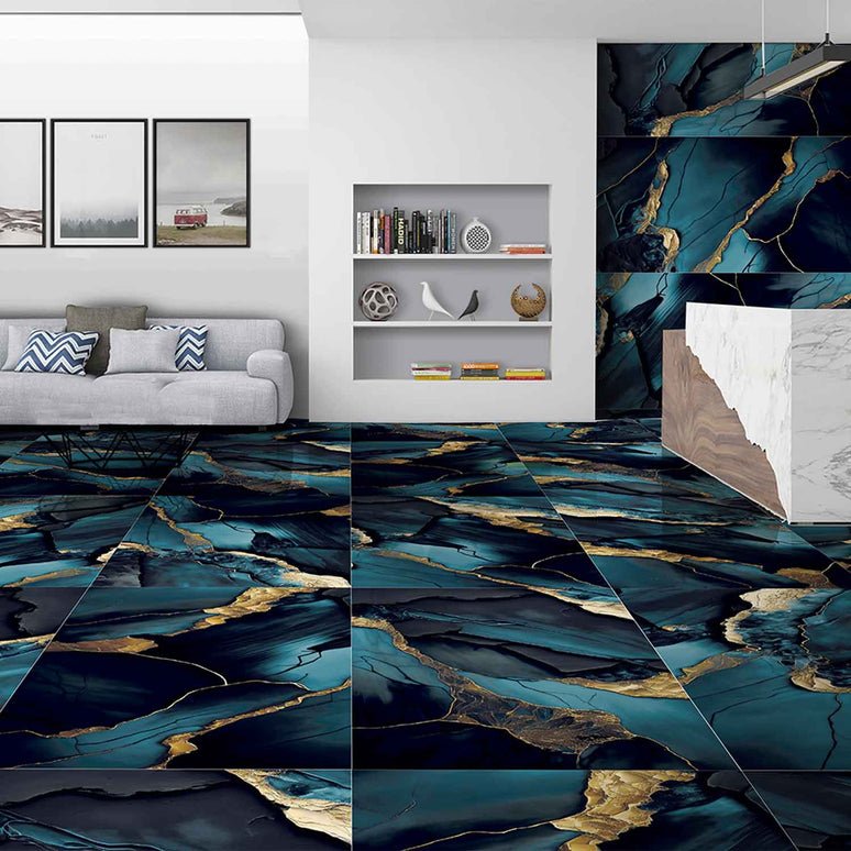 GRESIE SPLENDID GOLD AZUL 60X120