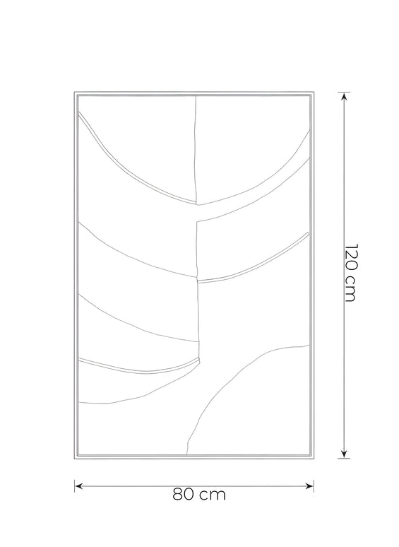 Tablou abstract cu accente aurii – 80×120 cm | Olivy