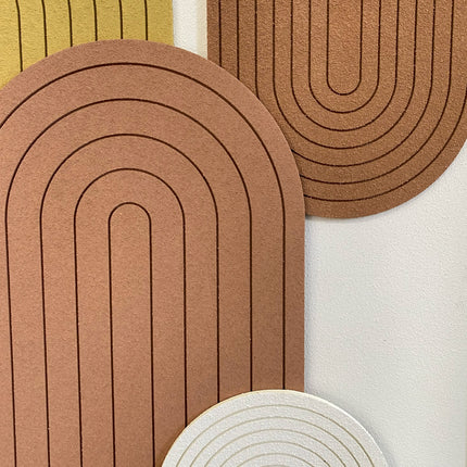 Tablou geometric în tonuri pământii – 120×80 cm | Olivy