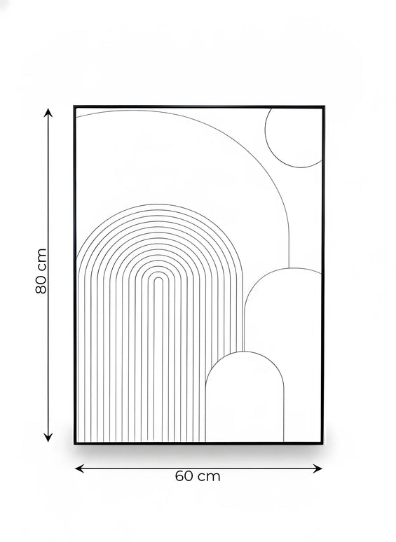 Tablou geometric cu relief – 80×60 cm | Olivy